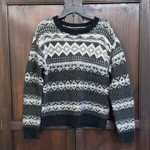 Frye Nordic Alpaca Wool Blend Crewneck Sweater Men’s Size Medium Scandigirl